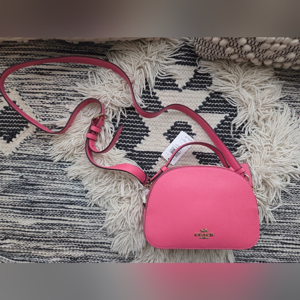 NWT Pink Coach Serena Satchel - Picture 9 of 14